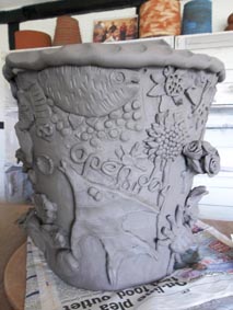 Collaborative Clay Coilpot,   Eastnor Pottery