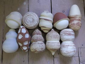 Shake, rattle & roll pots by Studio Potter Jon Williams from Eastnor Pottery & The Flying Potter, Herefordshire