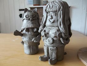 pottery teambuilding event led by the flying potter