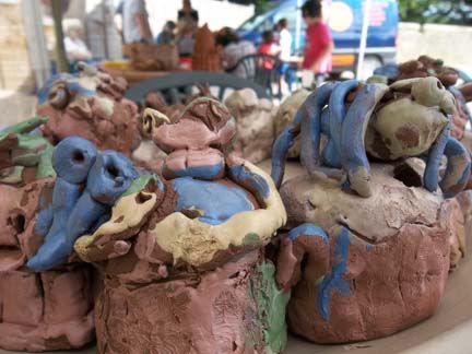 rancid pottery cakes horrible looking roald dahl's the twits inspired pottery cakes produced at eastnor castle herefordshire