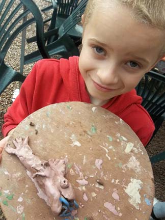 clay fish this smelly sardine formed part of a huge pottery foul feast in honour of roald dahls the twits at eastnor castle herefordshire