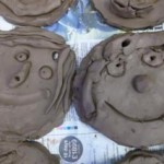 terracotta clay mum medals made by first school in worcestershire