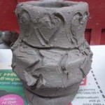 pot made on the potters wheel by a pupil at marlbrook primary school hereford