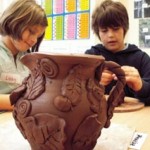 pottery lessons for children at eastnor pottery herefordshire