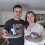 These two booked a drop-in pottery session towards the end of the brilliant 2013 Summer season