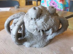 Pottery workshop in Walmley library led by Jon Williams the Flying Potter