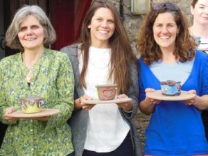 Hen party pottery in Herefordshire