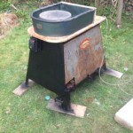 partly renovated potters wheel