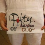 Guests visit Pottery in fancy dress to make pots on the wheel