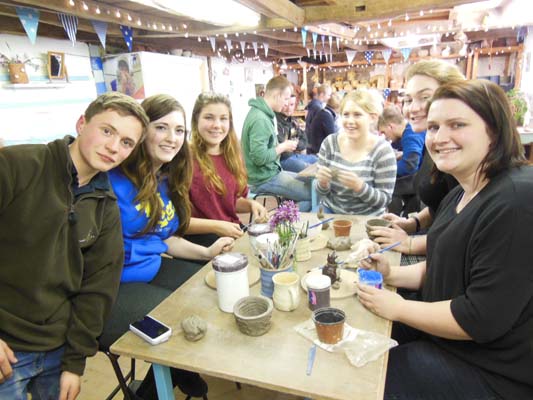 Tewkesbury and Newent Young Farmers get creative with clay