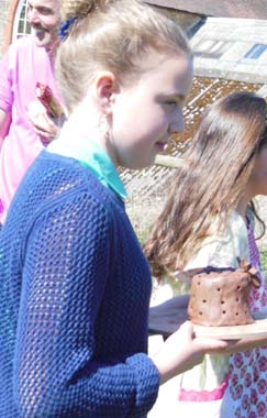 11th birthday party girl at Eastnor Pottery