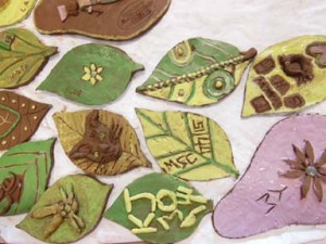 Pottery leaves all finished