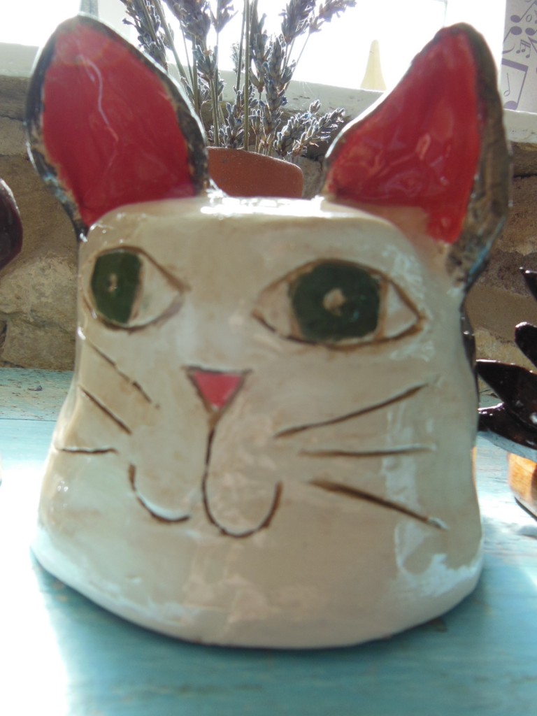 Colour Cat Head Creation at Eastnor Pottery