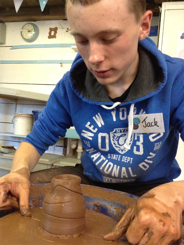 Eastnor Pottery's Digital Marketing Apprentice on Potter's Wheel