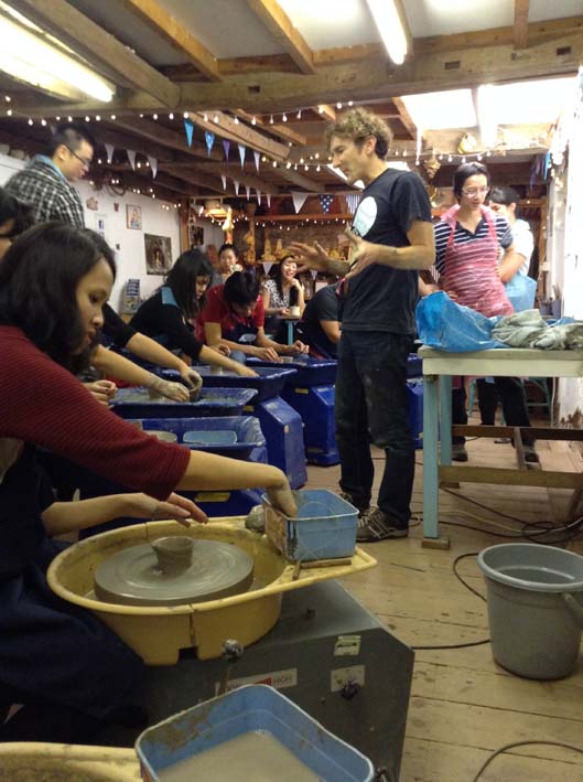 All ready for the start of Potter's Wheel session