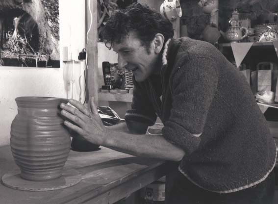 Jon Williams the Flying Potter from Eastnor Pottery in Images of Creative Herefordshire book