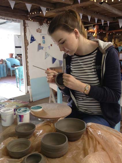 Returning to Eastnor Pottery for more Work Experience over Christmas
