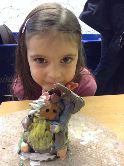 Raining Cats and Dogs Children's Halfterm Pottery Workshop at Eastnor Pottery huge success