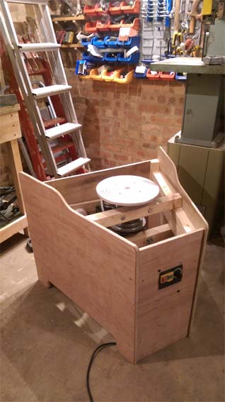 Fantastic Potter's Wheel hand built by one of our customers at Eastnor Pottery