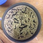 hand made bowl created by a guest at Eastnor Pottery's weekend pottery course