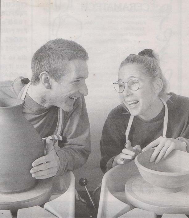 Celebrating 40 years of The Prince's Youth Business Trust Jon Williams and Sarah Monk Throwing Together Circa 1995