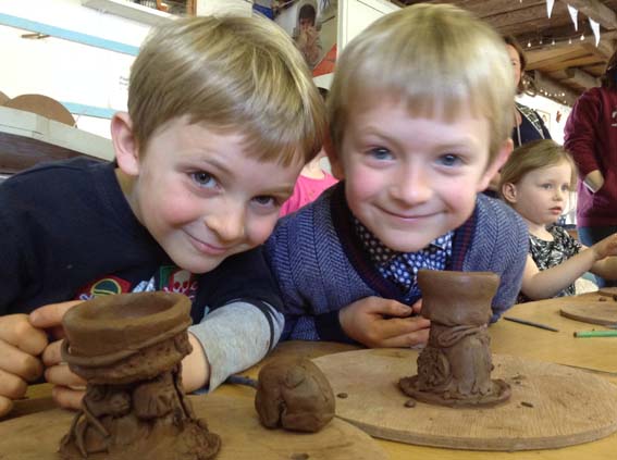 Hard Boiled Children's Easter Holiday Workshop with Eastnor Pottery