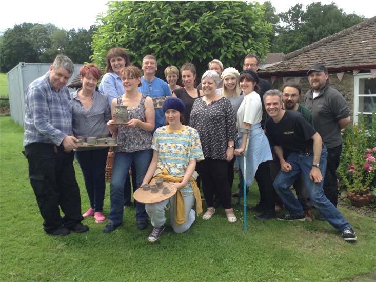 Artrix Theatre working with Eastnor Pottery for a day of teambuilding activities