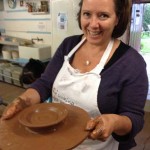 Learning great skills at Eastnor Pottery one day workshop