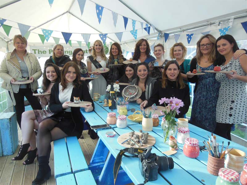 Clay themed Hen Party at Eastnor Pottery