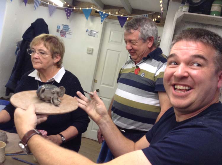 Fantastic fun at Eastnor Pottery for all the family with our group bookings
