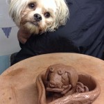 dog inspired pottery at eastnor pottery