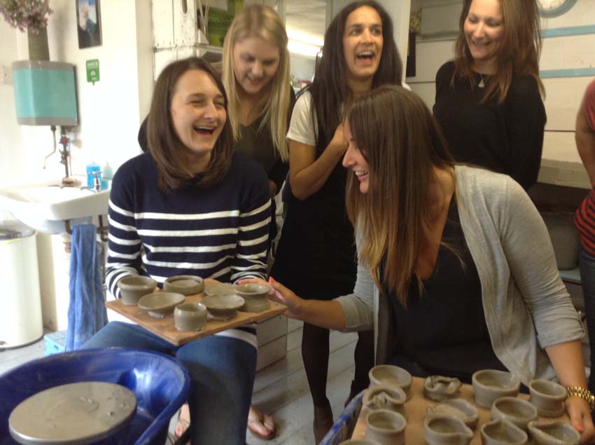 Pottery activity makes for a brilliant team building event
