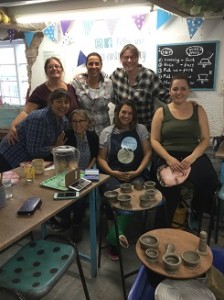 chesney hawkes hen party girls without masks at eastnor pottery